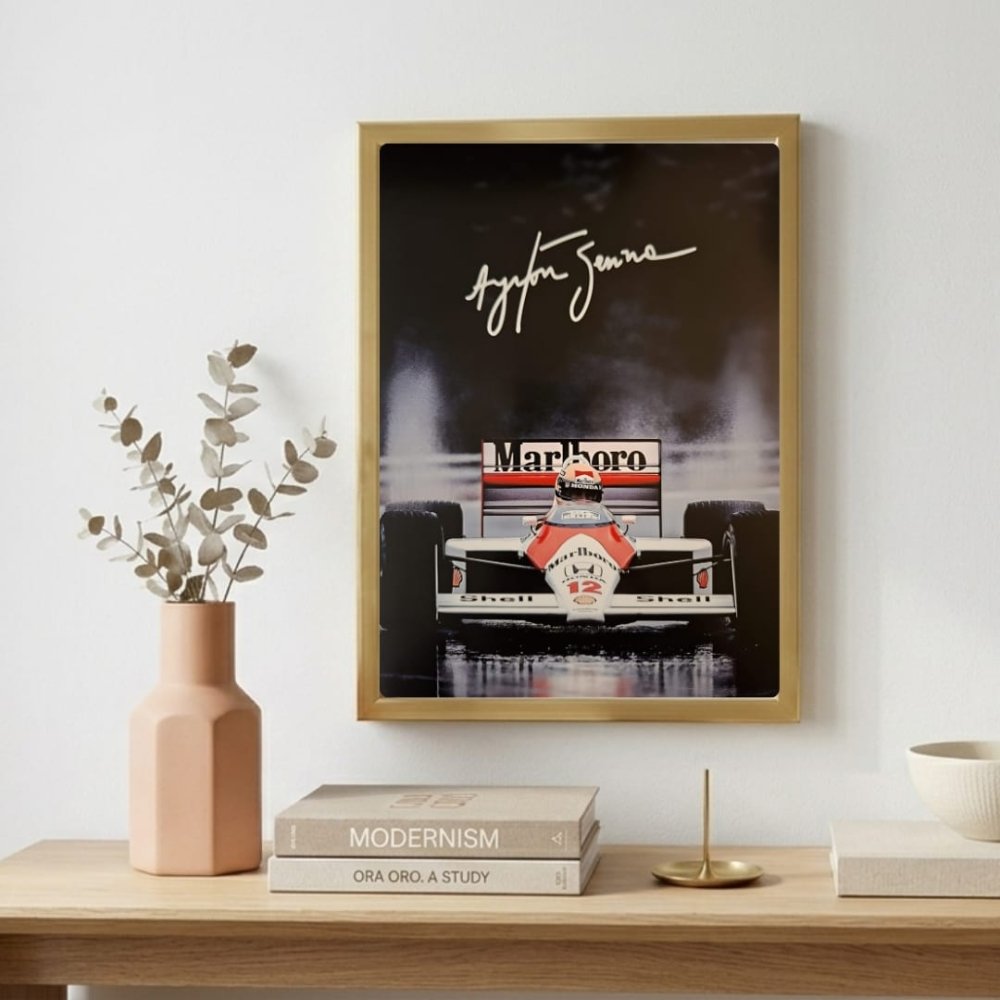 ayrton senna mclaren - Vibes Districtayrton senna mclaren poster BiancoVibes District