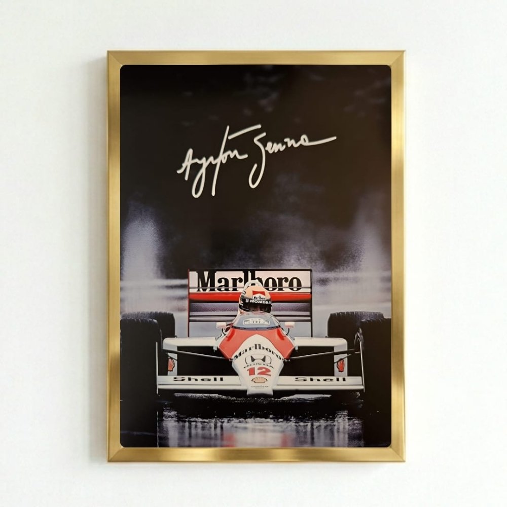 ayrton senna mclaren - Vibes Districtayrton senna mclaren poster GoldVibes District