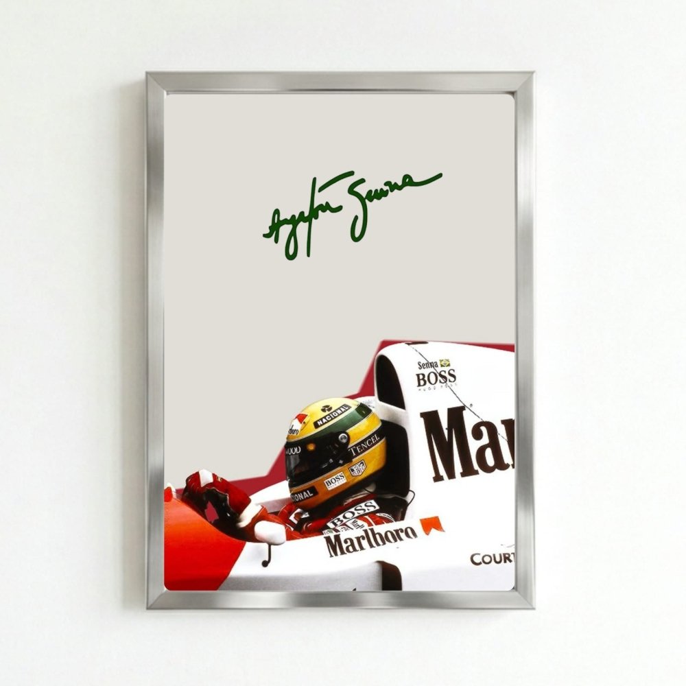 ayrton senna mclaren - Vibes Districtayrton senna mclaren poster SilverVibes District