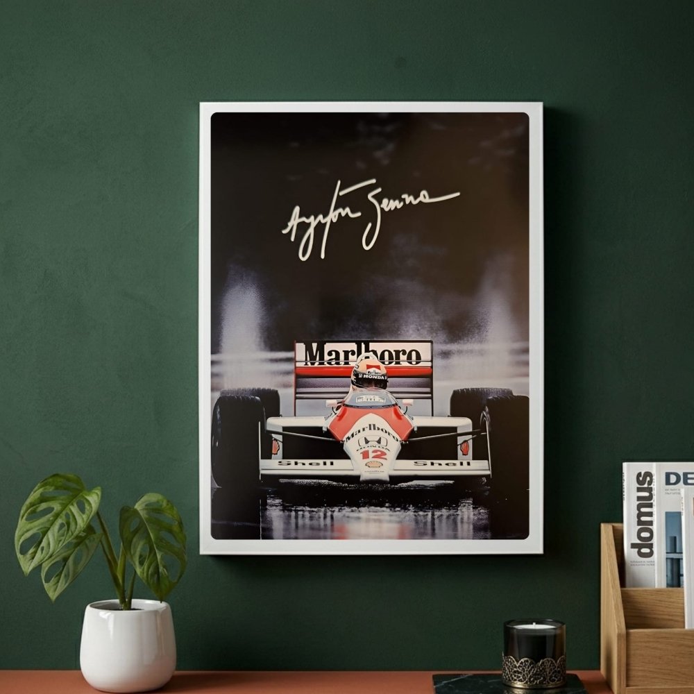 ayrton senna mclaren - Vibes Districtayrton senna mclaren poster BiancoVibes District
