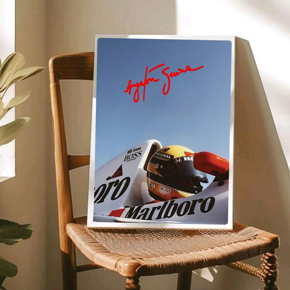 ayrton senna mclaren - Vibes Districtayrton senna mclaren poster SilverVibes District