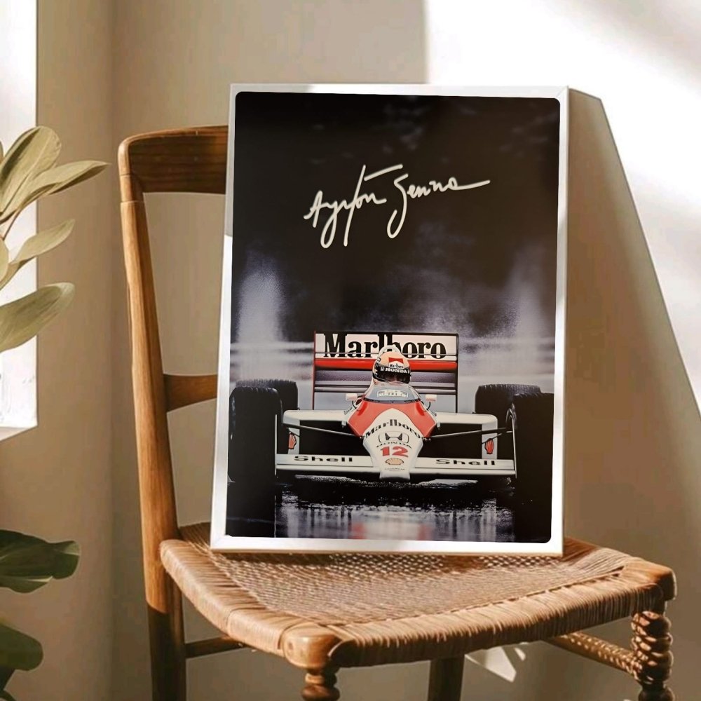 ayrton senna mclaren - Vibes Districtayrton senna mclaren poster BiancoVibes District