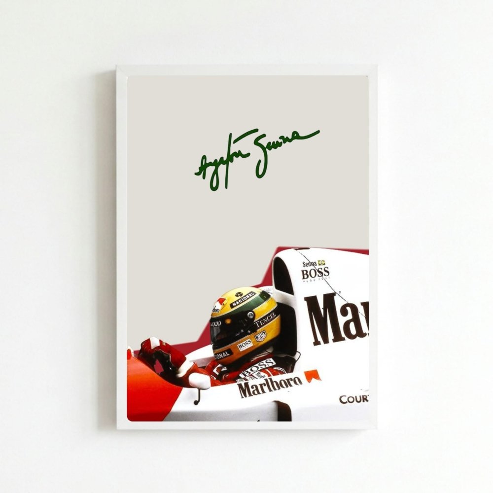 ayrton senna mclaren - Vibes Districtayrton senna mclaren poster BiancoVibes District