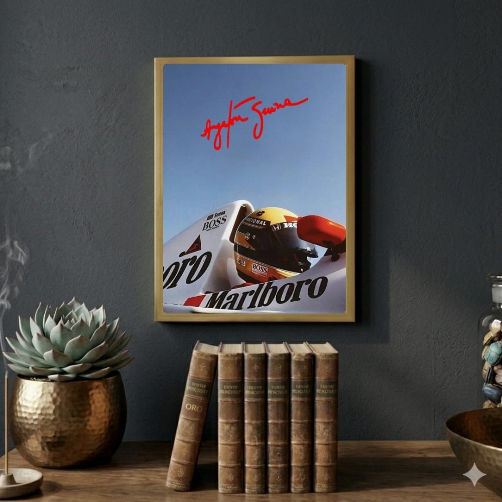 ayrton senna mclaren - Vibes Districtayrton senna mclaren poster SilverVibes District
