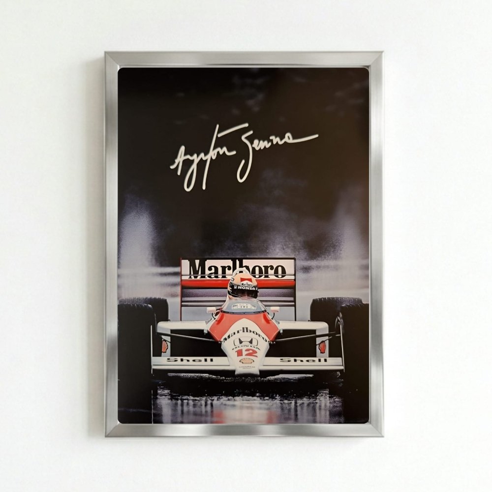 ayrton senna mclaren - Vibes Districtayrton senna mclaren poster SilverVibes District