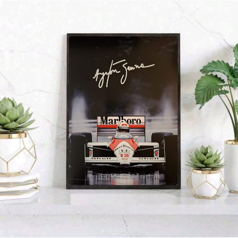 ayrton senna - mclaren - Vibes Districtayrton senna - mclaren poster SilverVibes District