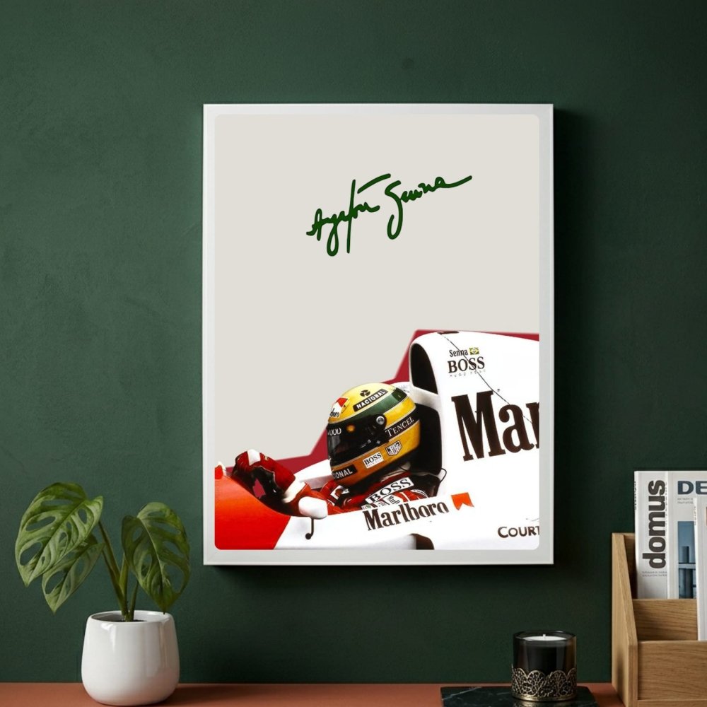 ayrton senna mclaren - Vibes Districtayrton senna mclaren poster BiancoVibes District