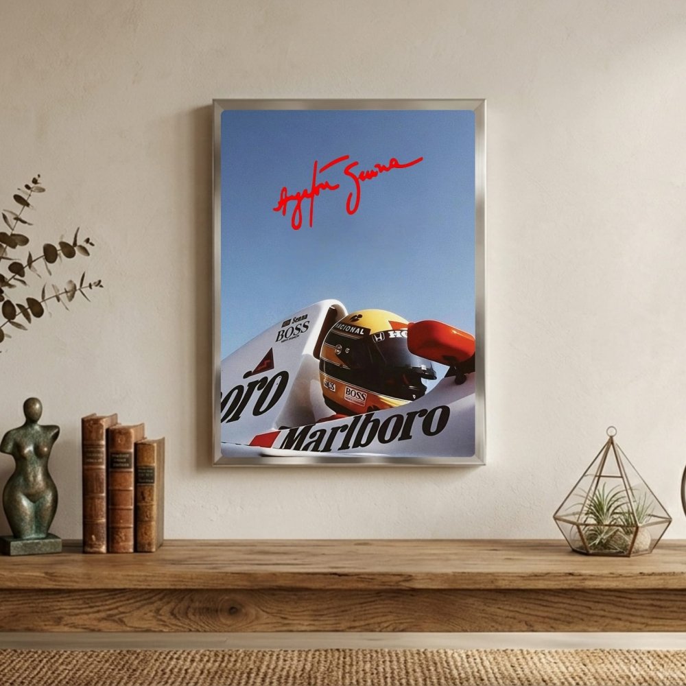 ayrton senna mclaren - Vibes Districtayrton senna mclaren poster SilverVibes District