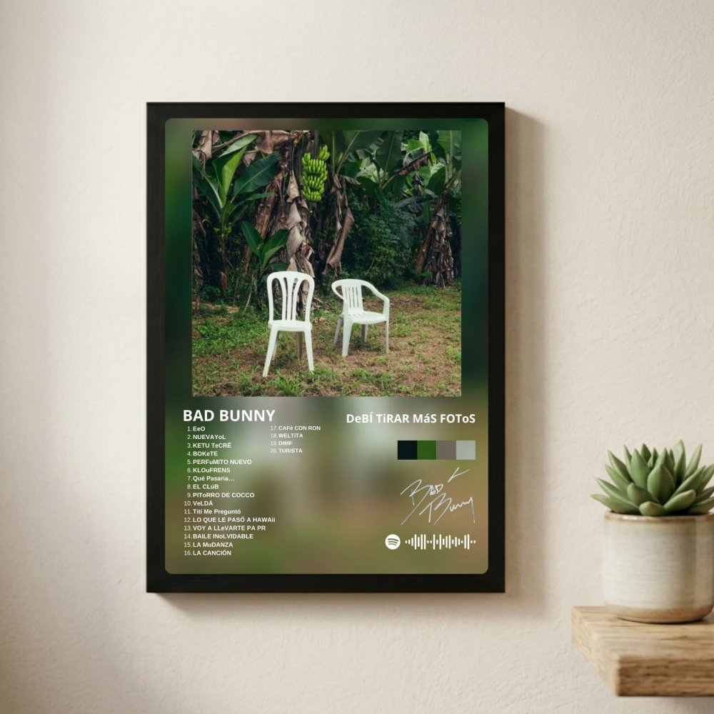 Bad Bunny - DTMF Poster with Frame - Vibes DistrictBad Bunny - DTMF Poster with Frame poster BiancoVibes District