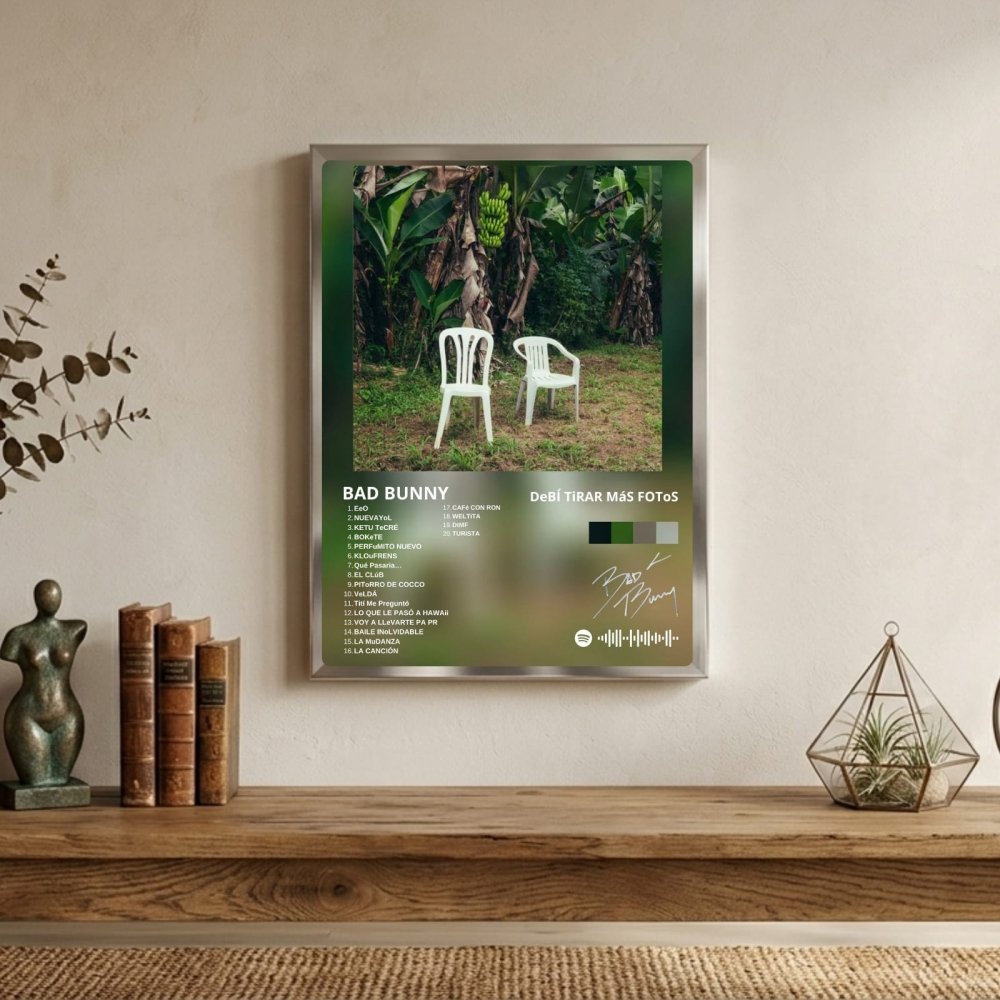 Bad Bunny - DTMF Poster with Frame - Vibes DistrictBad Bunny - DTMF Poster with Frame poster BiancoVibes District