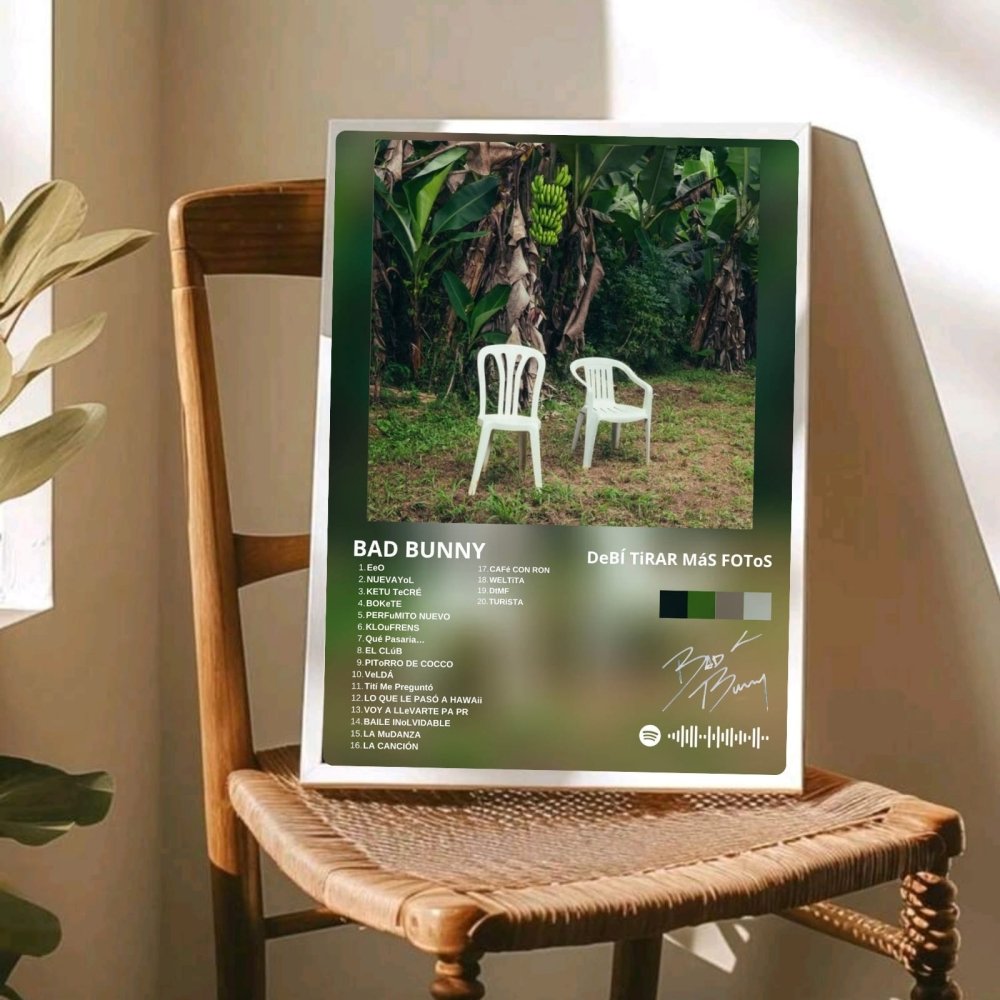 Bad Bunny - DTMF Poster with Frame - Vibes DistrictBad Bunny - DTMF Poster with Frame poster BiancoVibes District