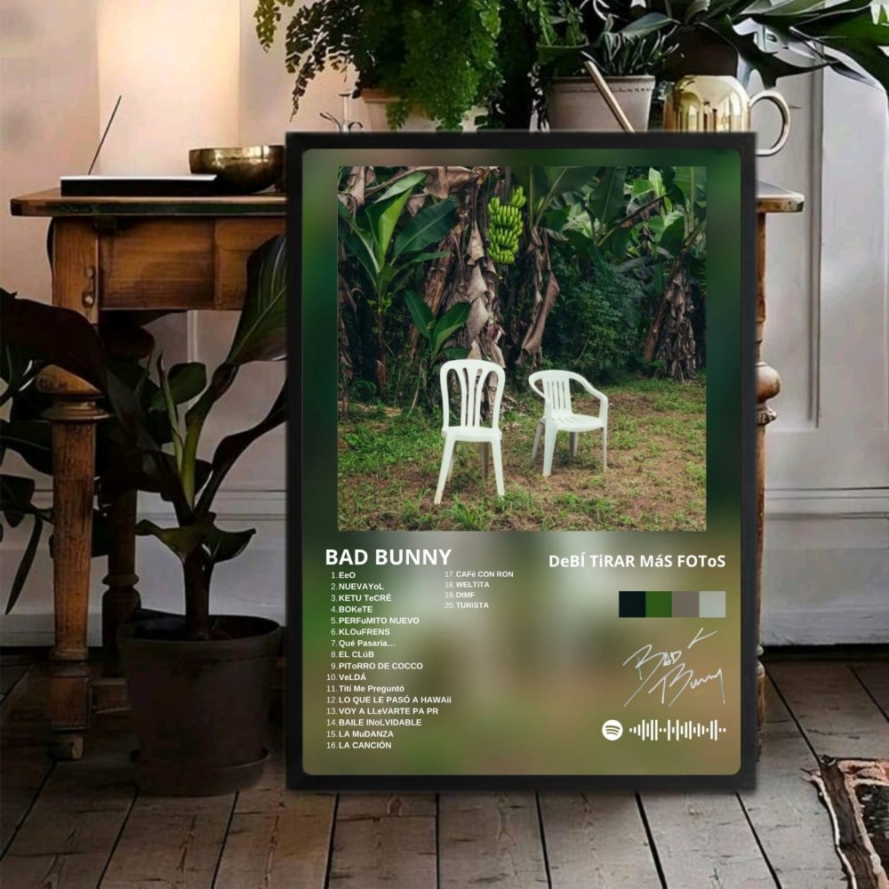 Bad Bunny - DTMF Poster with Frame - Vibes DistrictBad Bunny - DTMF Poster with Frame poster BiancoVibes District