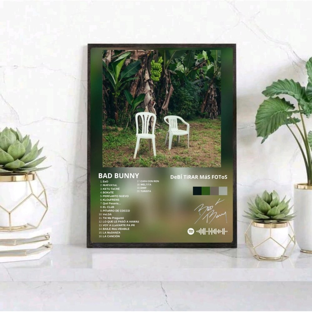 Bad Bunny - DTMF Poster with Frame - Vibes DistrictBad Bunny - DTMF Poster with Frame poster BiancoVibes District