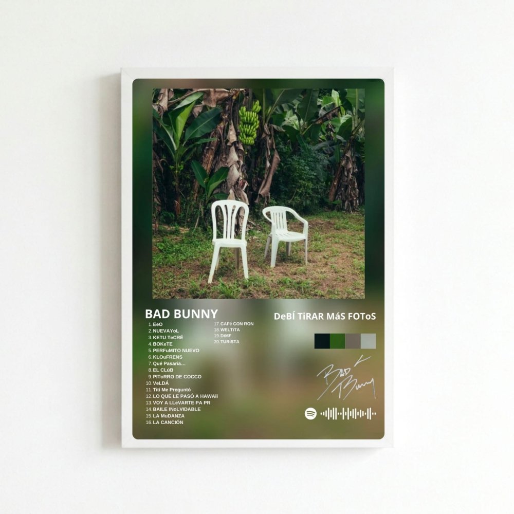 Bad Bunny - DTMF Poster with Frame - Vibes DistrictBad Bunny - DTMF Poster with Frame poster BiancoVibes District