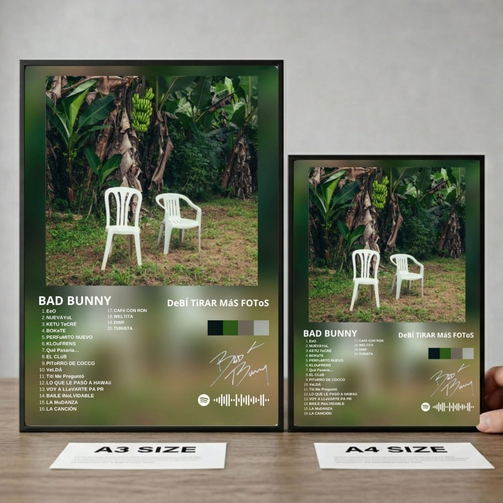 Bad Bunny - DTMF Poster with Frame - Vibes DistrictBad Bunny - DTMF Poster with Frame poster BiancoVibes District