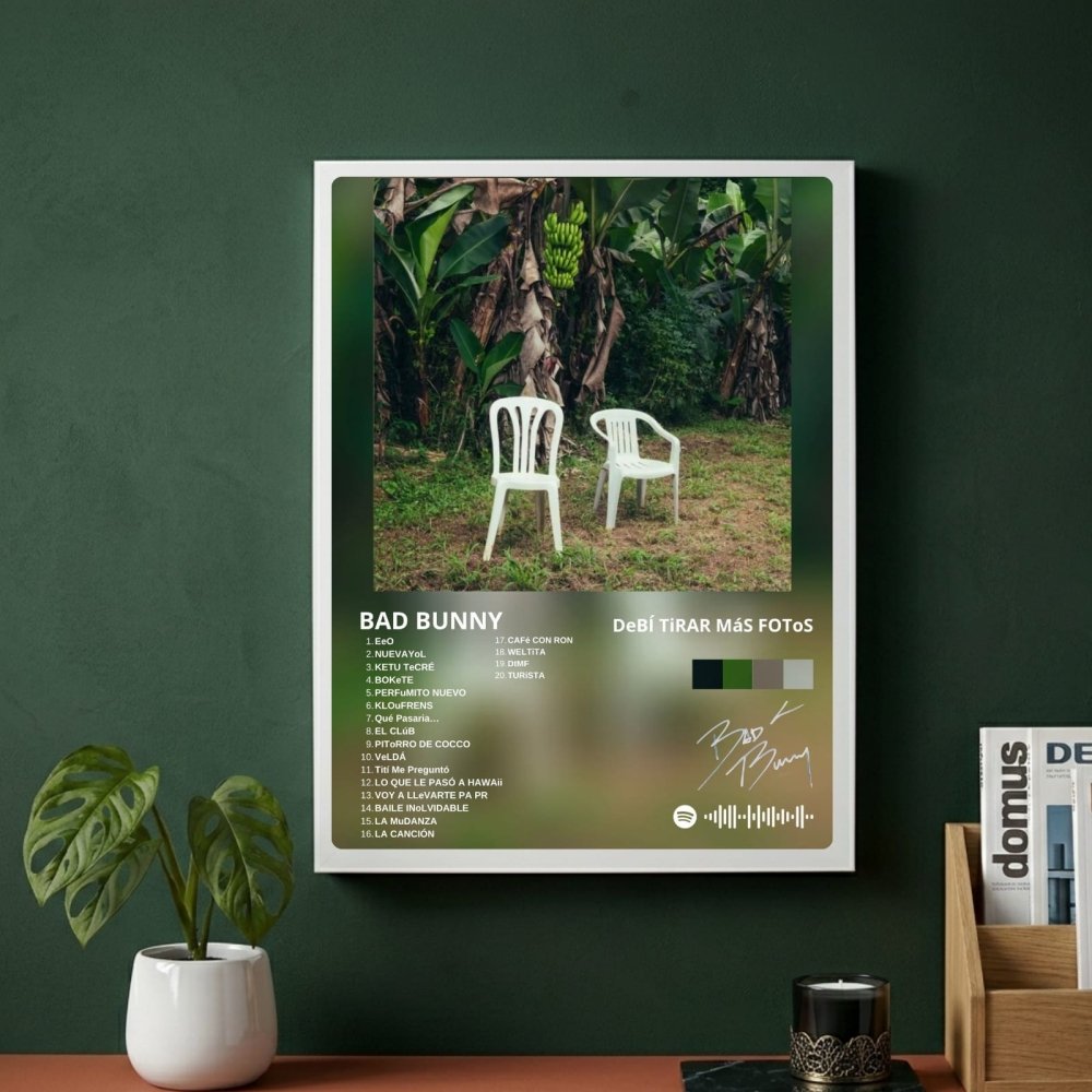 Bad Bunny - DTMF Poster with Frame - Vibes DistrictBad Bunny - DTMF Poster with Frame poster BiancoVibes District