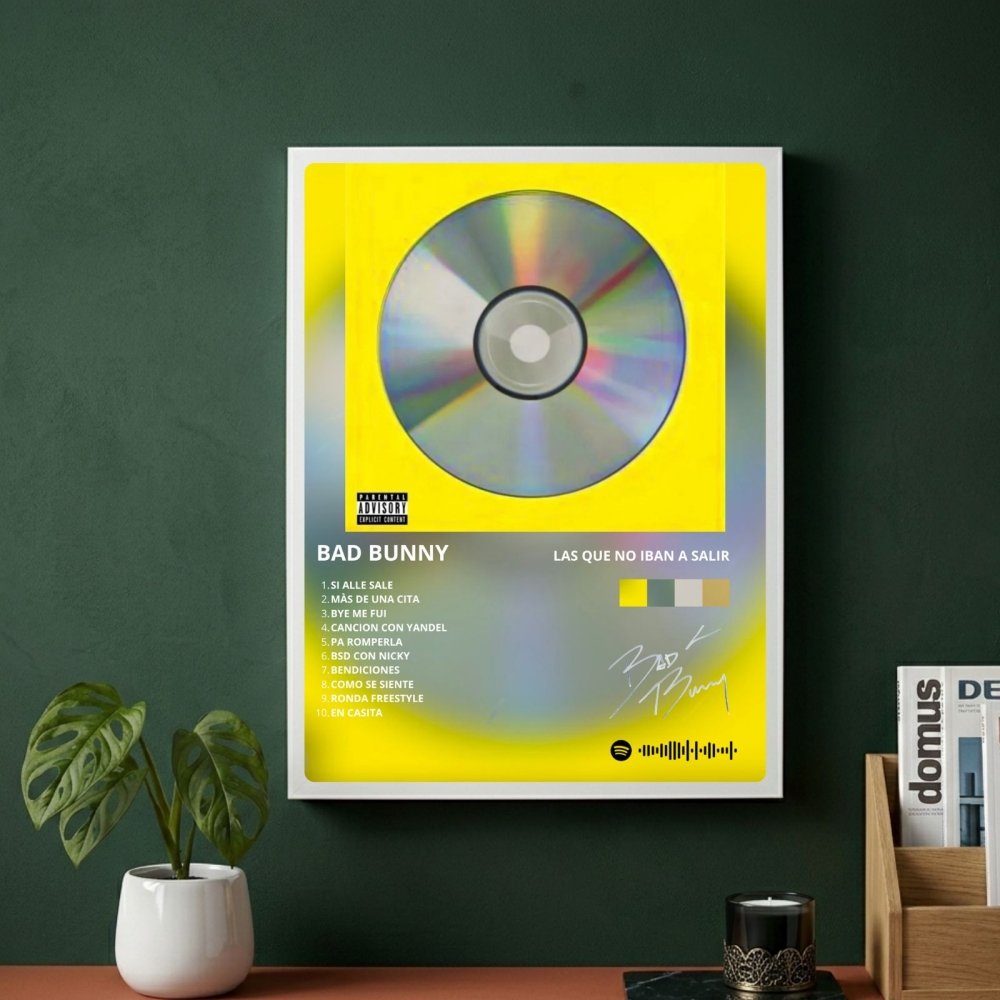 Bad Bunny - Las Que No Iban A Salir Poster with Frame - Vibes DistrictBad Bunny - Las Que No Iban A Salir Poster with Frame poster SilverVibes District