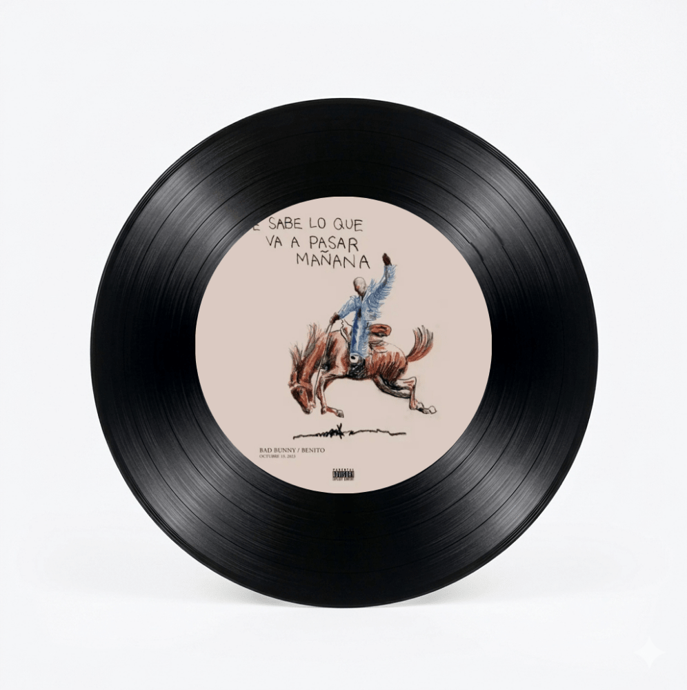 Bad Bunny – Nadie Sabe Lo Que Va a Pasar Mañana Decorative Wall Vinyl - Vibes DistrictBad Bunny – Nadie Sabe Lo Que Va a Pasar Mañana Decorative Wall Vinyl Vinyl Vibes District