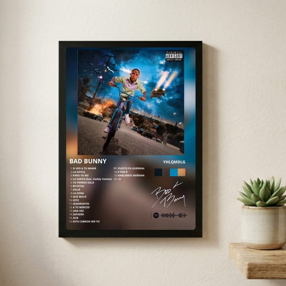 Bad Bunny - Un Verano Sin Ti Poster with Frame - Vibes DistrictBad Bunny - Un Verano Sin Ti Poster with Frame poster SilverVibes District