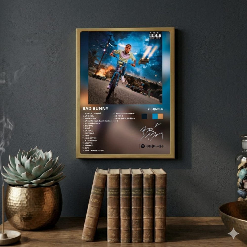 Bad Bunny - Un Verano Sin Ti Poster with Frame - Vibes DistrictBad Bunny - Un Verano Sin Ti Poster with Frame poster SilverVibes District