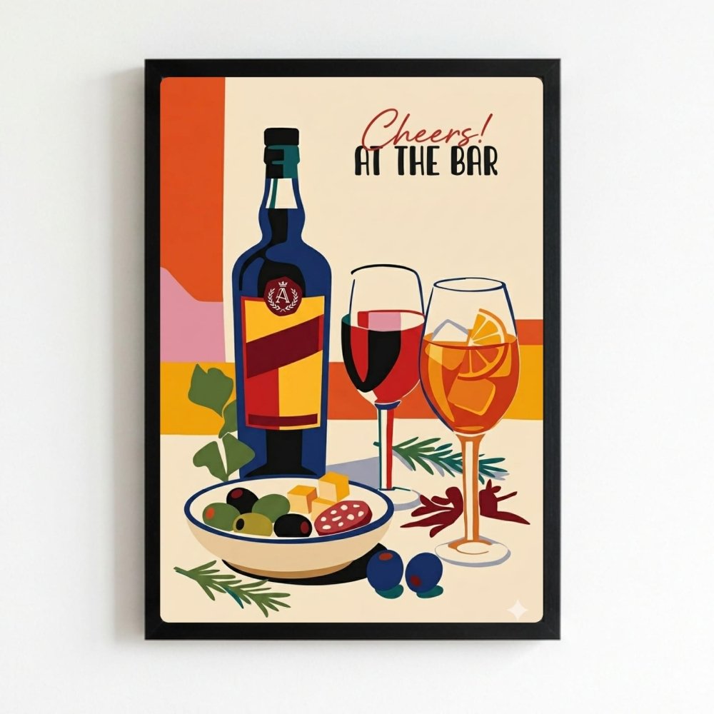 bar and restaurant decoration - Vibes Districtbar and restaurant decoration poster NeroVibes District
