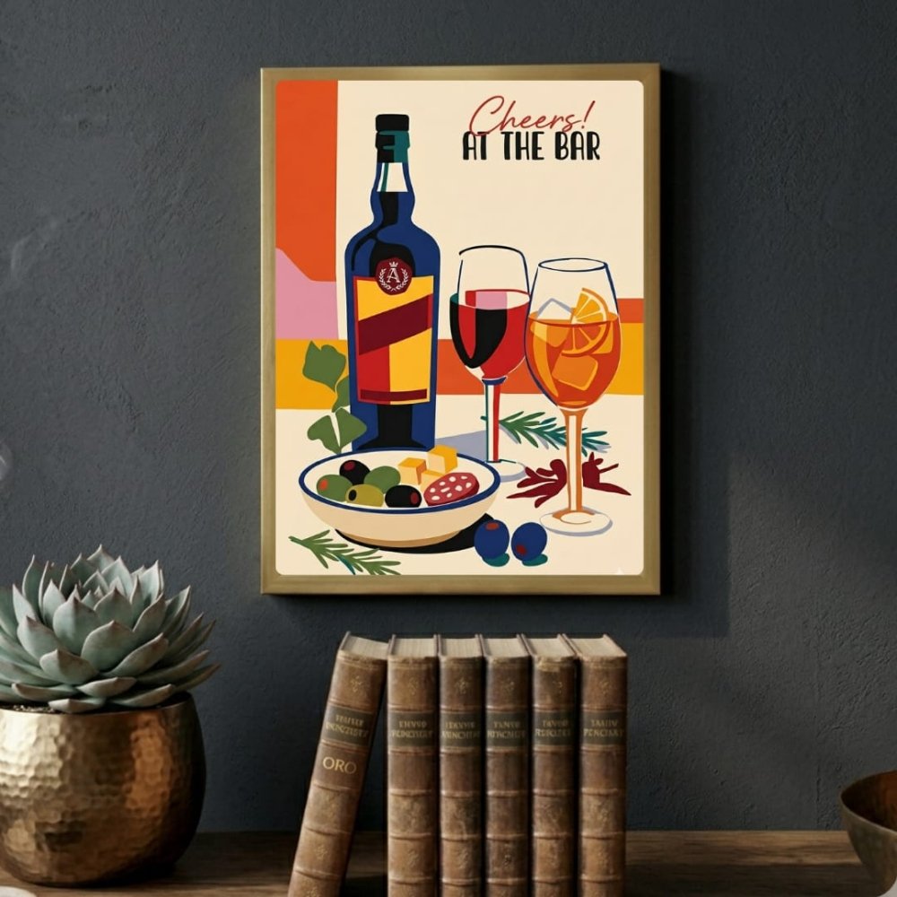 bar and restaurant decoration - Vibes Districtbar and restaurant decoration poster SilverVibes District