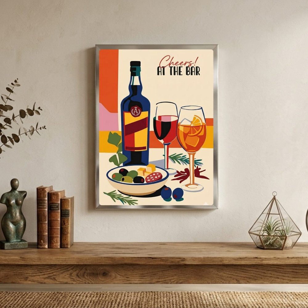 bar and restaurant decoration - Vibes Districtbar and restaurant decoration poster SilverVibes District