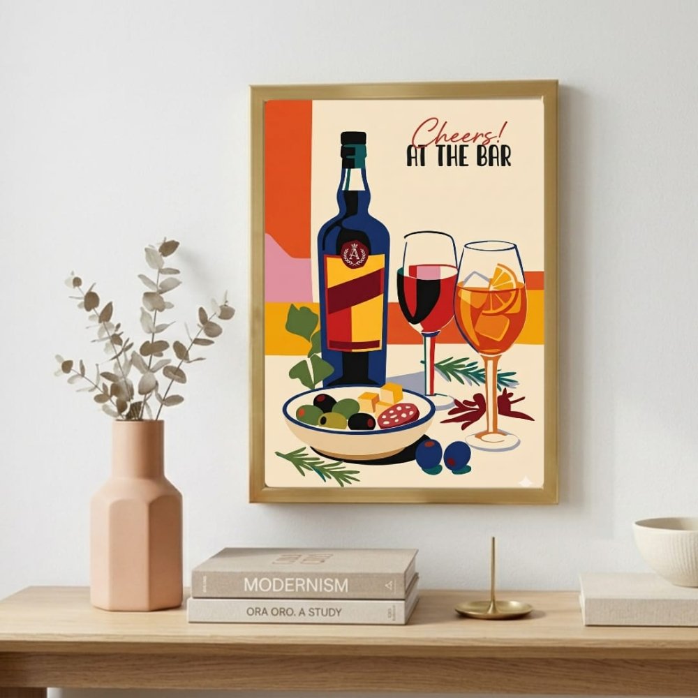 bar and restaurant decoration - Vibes Districtbar and restaurant decoration poster SilverVibes District