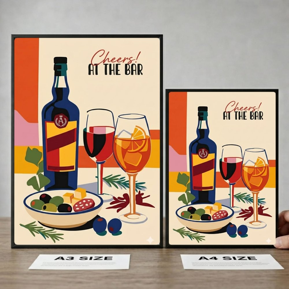 bar and restaurant decoration - Vibes Districtbar and restaurant decoration poster SilverVibes District