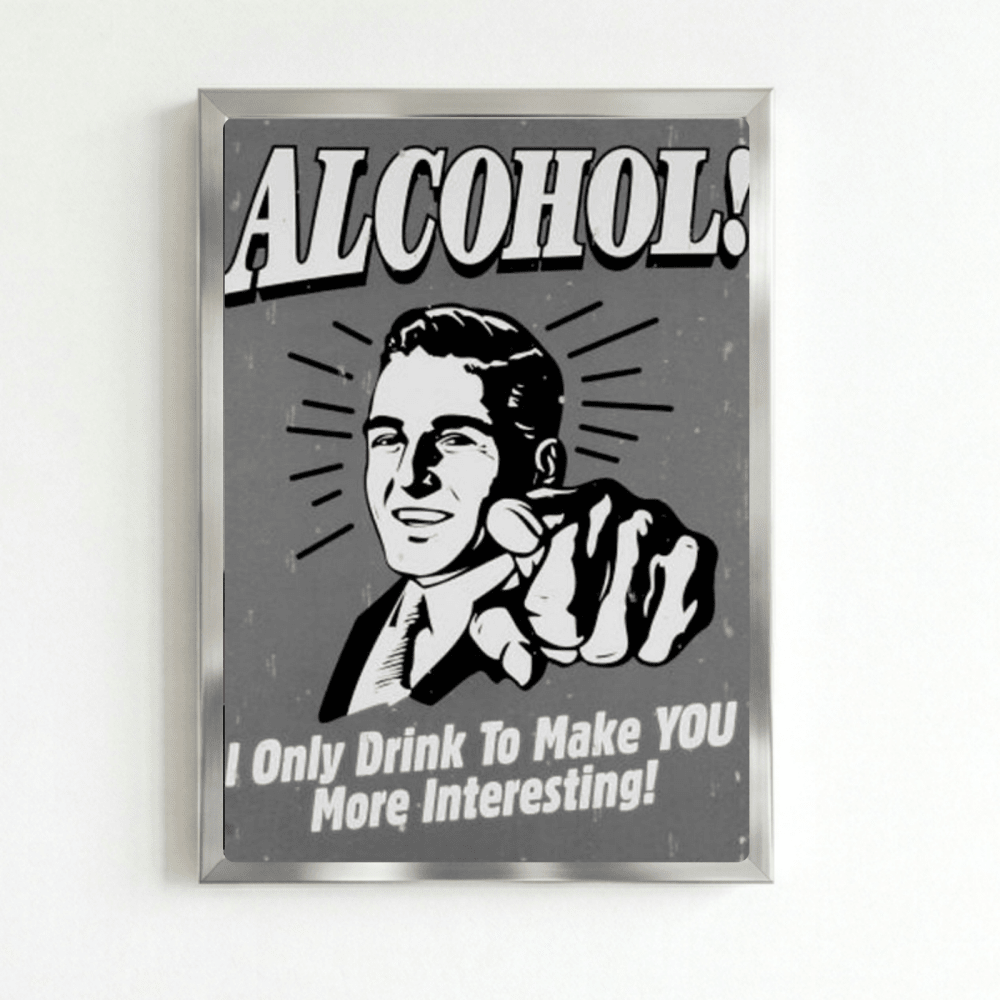bar and restaurant decoration, alcohol - Vibes Districtbar and restaurant decoration, alcohol poster SilverVibes District