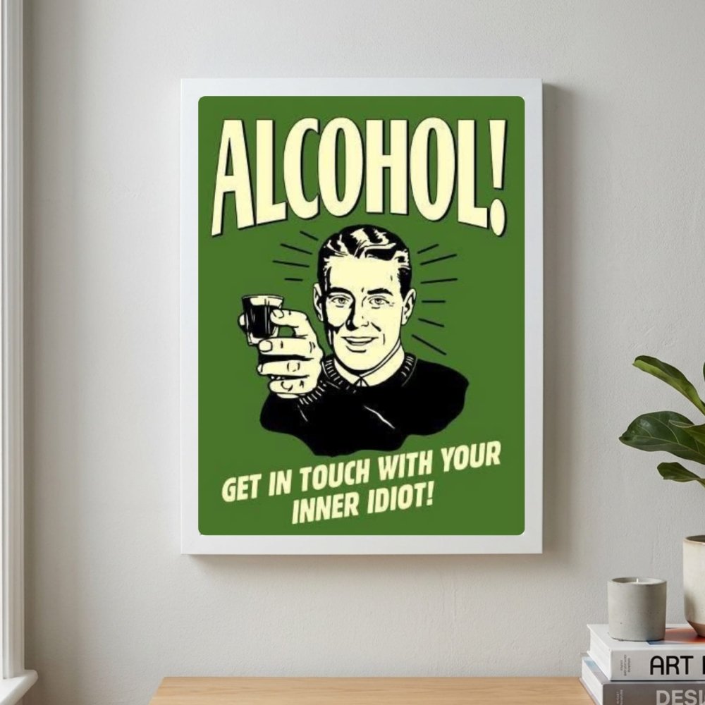 bar and restaurant decoration alcohol - Vibes Districtbar and restaurant decoration alcohol poster BiancoVibes District
