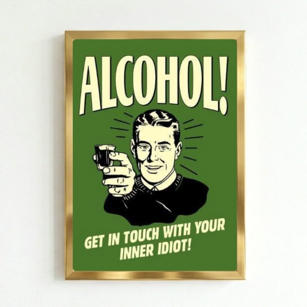bar and restaurant decoration alcohol - Vibes Districtbar and restaurant decoration alcohol poster GoldVibes District