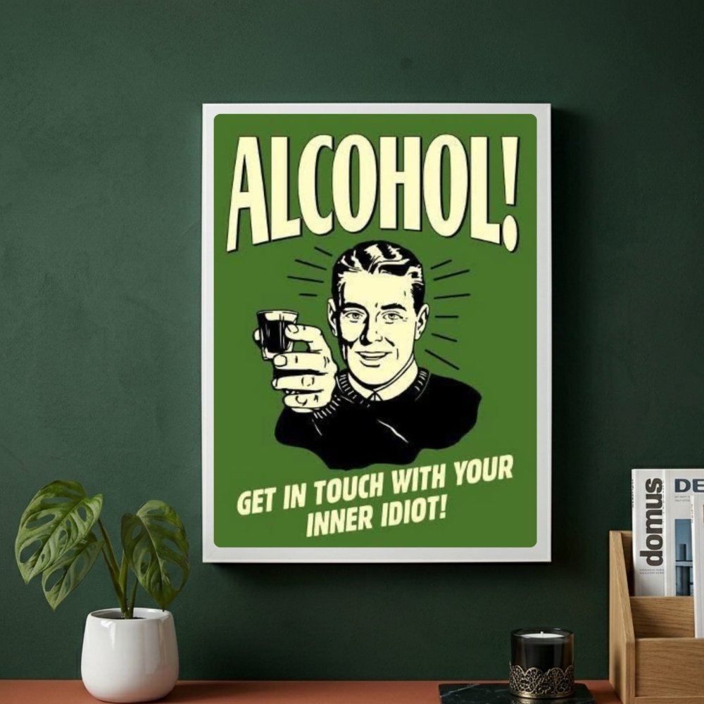 bar and restaurant decoration alcohol - Vibes Districtbar and restaurant decoration alcohol poster BiancoVibes District