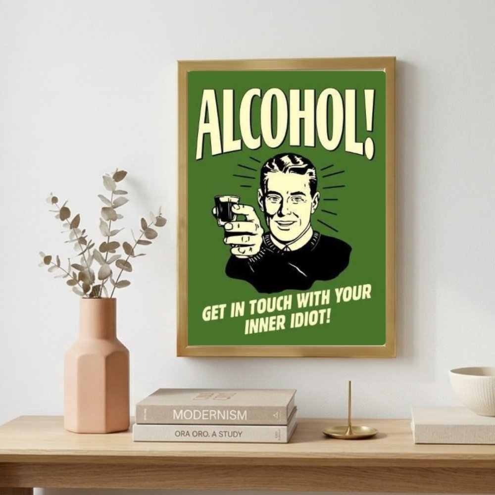 bar and restaurant decoration alcohol - Vibes Districtbar and restaurant decoration alcohol poster BiancoVibes District