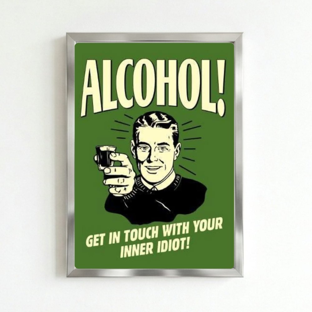bar and restaurant decoration alcohol - Vibes Districtbar and restaurant decoration alcohol poster SilverVibes District
