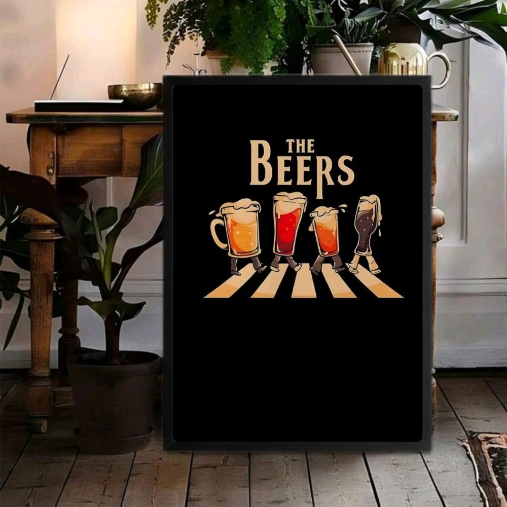 bar and restaurant decoration beer - Vibes Districtbar and restaurant decoration beer poster GoldVibes District