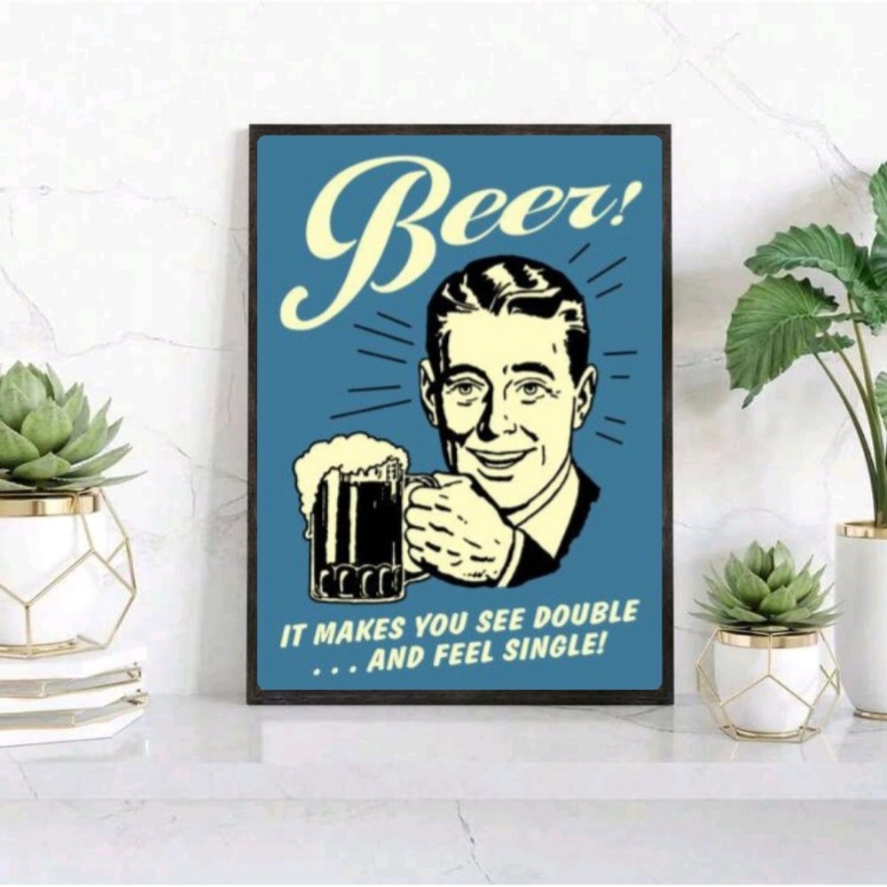 bar and restaurant decoration, beer - Vibes Districtbar and restaurant decoration, beer poster SilverVibes District