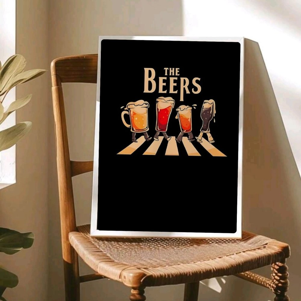 bar and restaurant decoration beer - Vibes Districtbar and restaurant decoration beer poster GoldVibes District