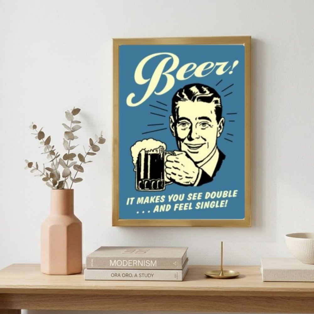 bar and restaurant decoration, beer - Vibes Districtbar and restaurant decoration, beer poster SilverVibes District