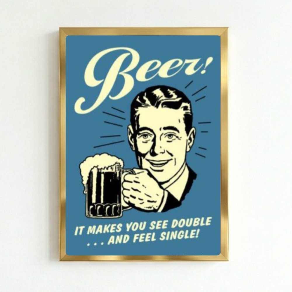 bar and restaurant decoration, beer - Vibes Districtbar and restaurant decoration, beer poster GoldVibes District
