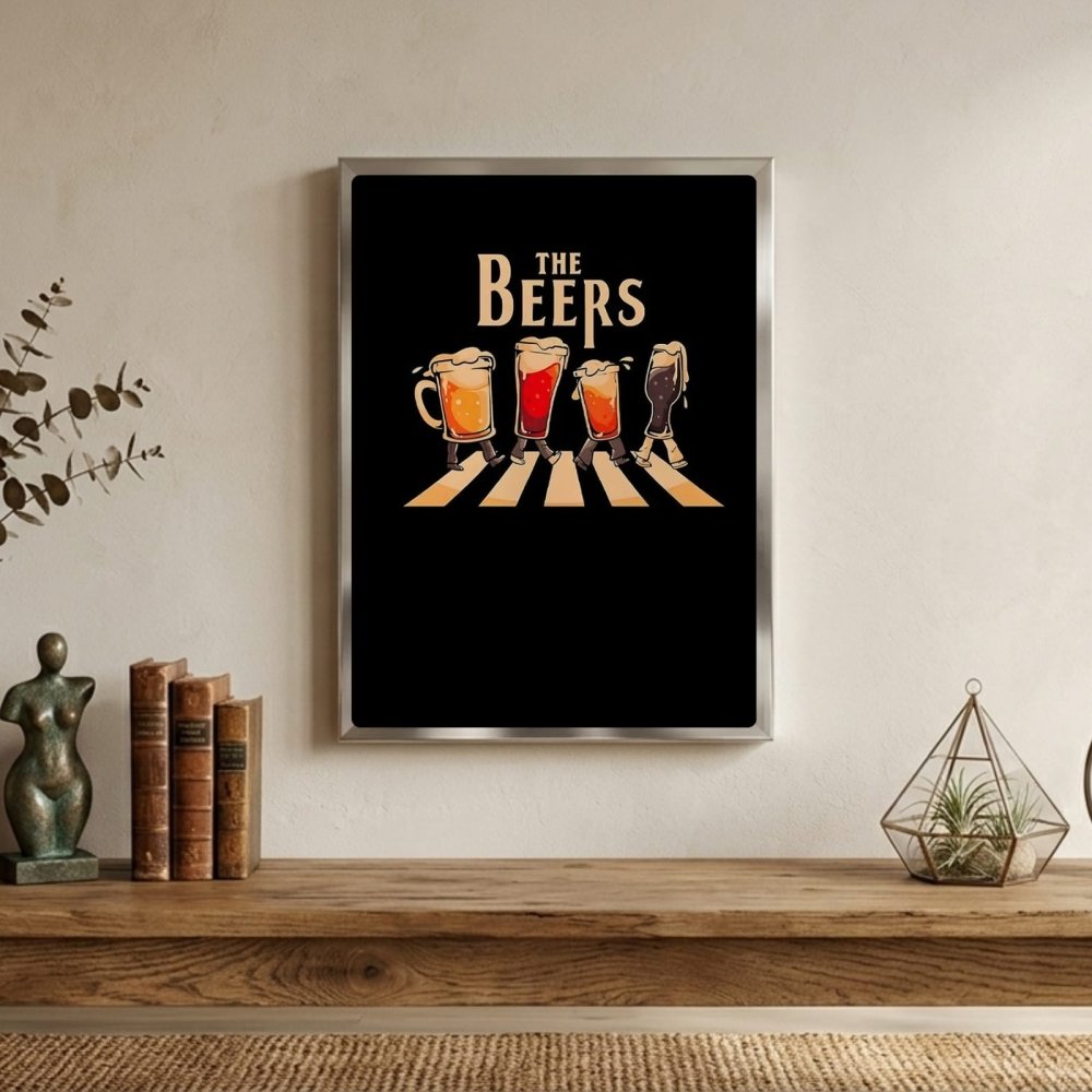 bar and restaurant decoration beer - Vibes Districtbar and restaurant decoration beer poster GoldVibes District