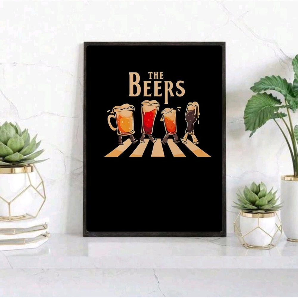 bar and restaurant decoration beer - Vibes Districtbar and restaurant decoration beer poster GoldVibes District