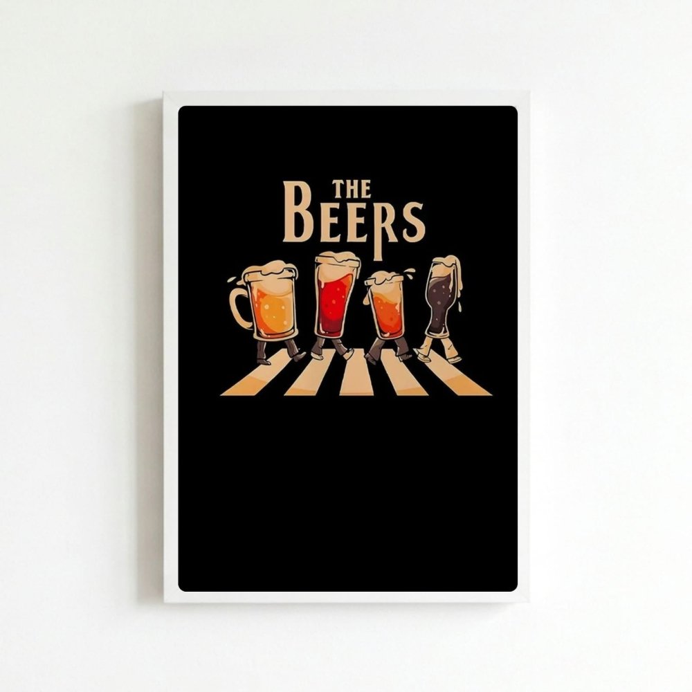 bar and restaurant decoration beer - Vibes Districtbar and restaurant decoration beer poster BiancoVibes District