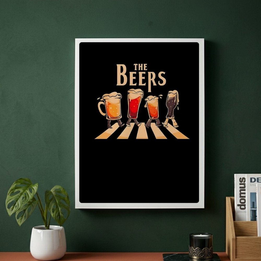 bar and restaurant decoration beer - Vibes Districtbar and restaurant decoration beer poster GoldVibes District