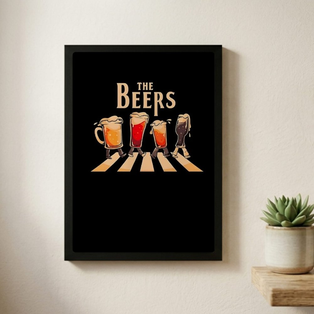bar and restaurant decoration beer - Vibes Districtbar and restaurant decoration beer poster GoldVibes District