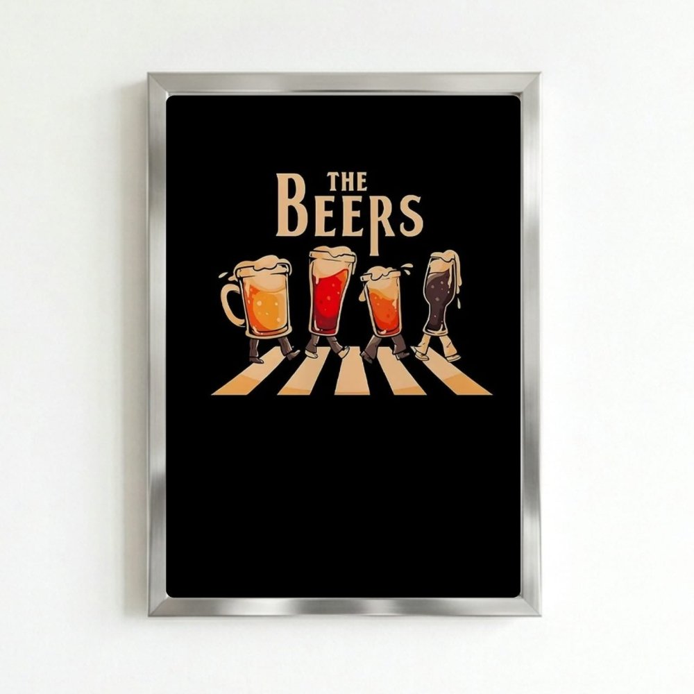 bar and restaurant decoration beer - Vibes Districtbar and restaurant decoration beer poster SilverVibes District