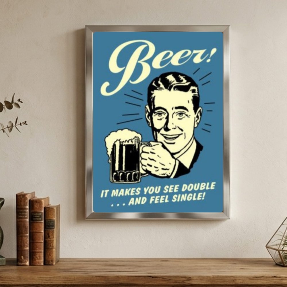 bar and restaurant decoration, beer - Vibes Districtbar and restaurant decoration, beer poster SilverVibes District