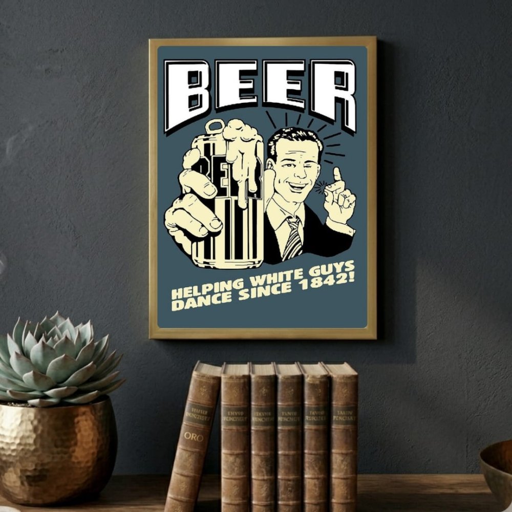 bar and restaurant decoration, beer - Vibes Districtbar and restaurant decoration, beer poster GoldVibes District