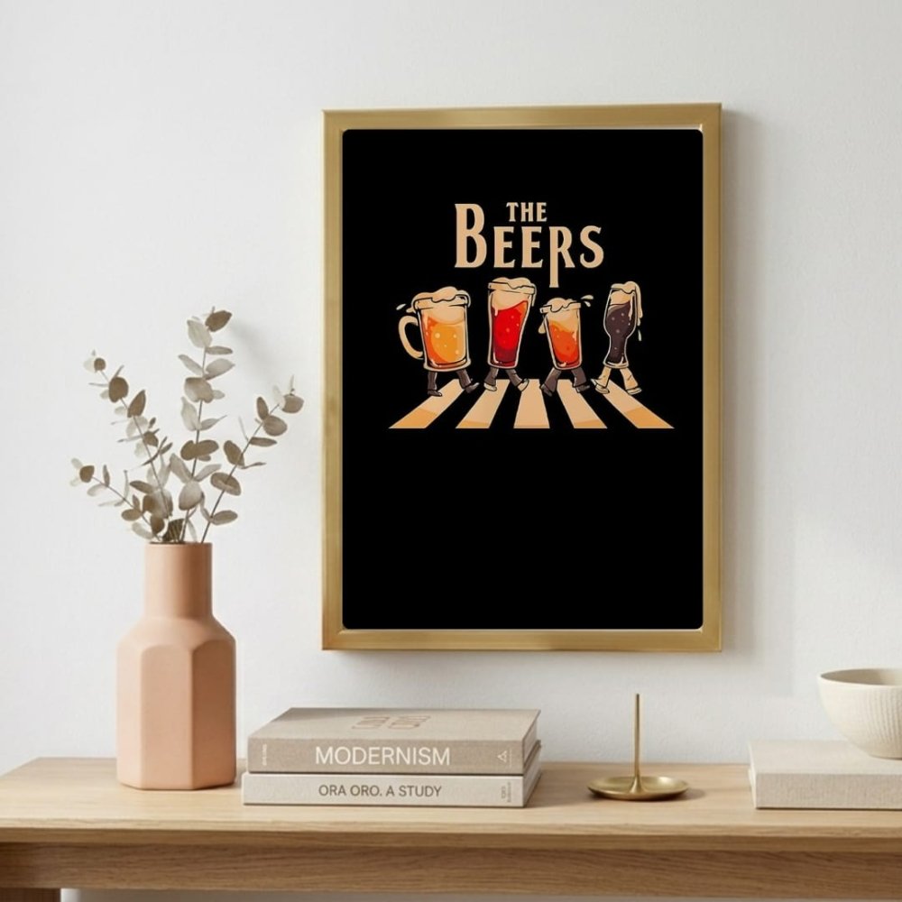 bar and restaurant decoration beer - Vibes Districtbar and restaurant decoration beer poster GoldVibes District