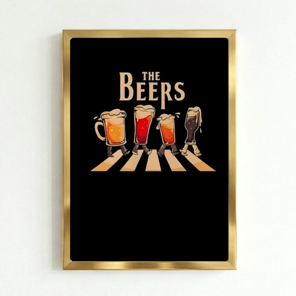 bar and restaurant decoration beer - Vibes Districtbar and restaurant decoration beer poster GoldVibes District